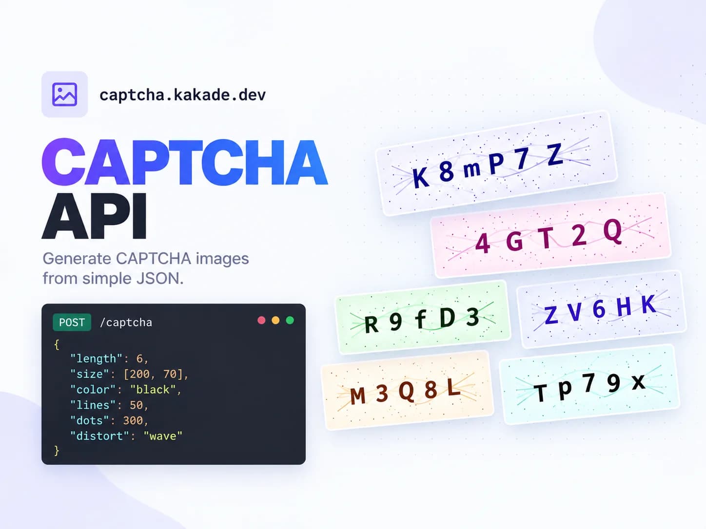 Captcha — Traditional captchas, styled by JSON.