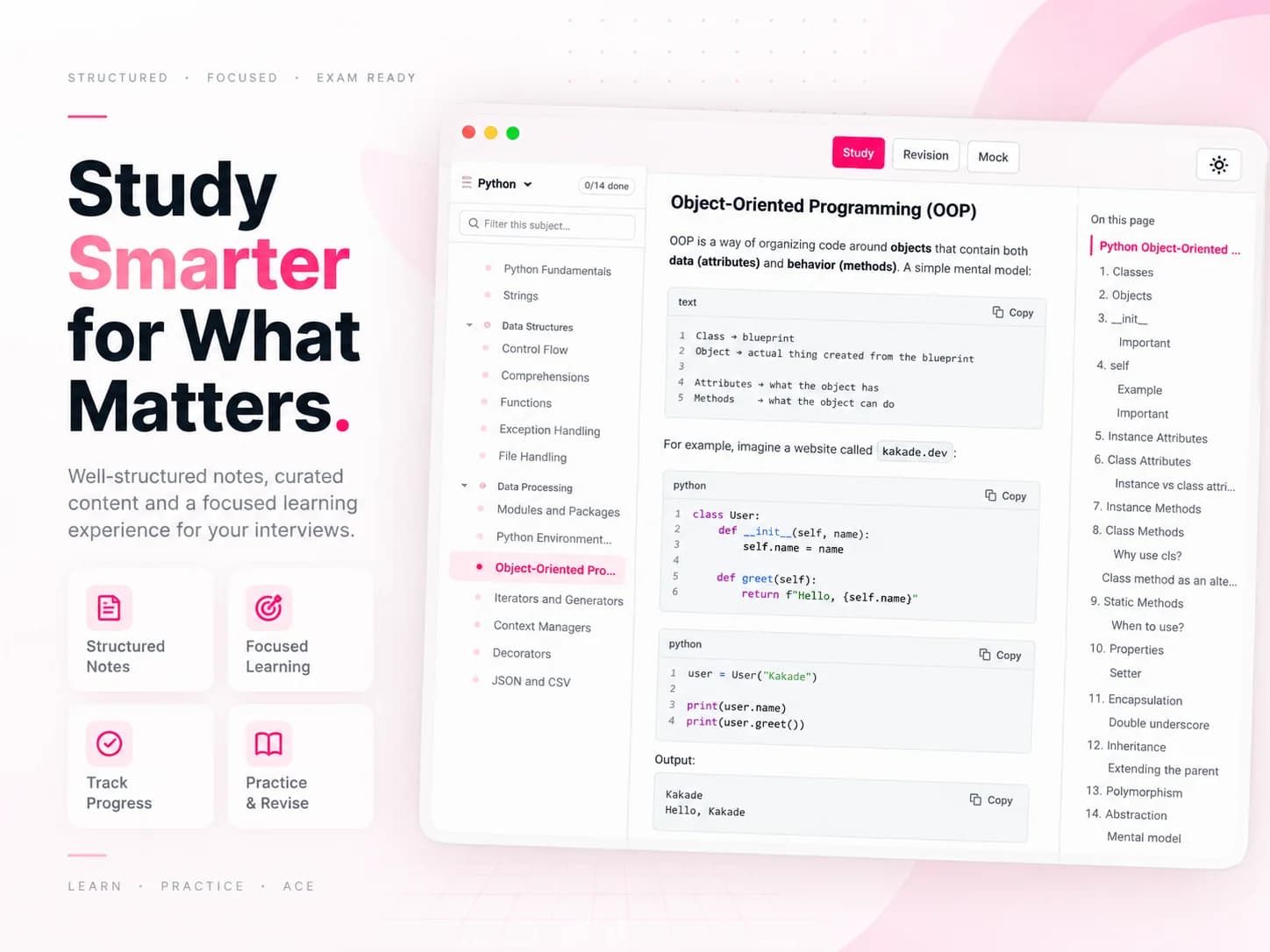 Interview prep — React and Python, drilled.